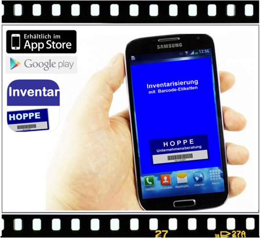 Video app-interface zur Inventarsoftware