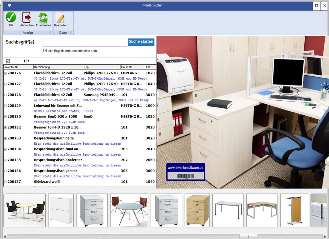 Module der Inventarsoftware