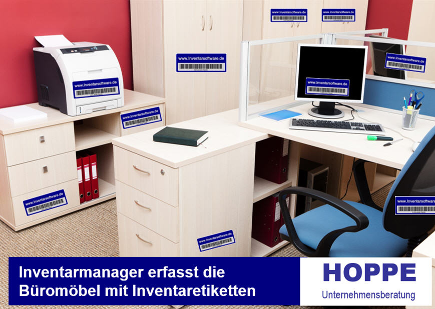 Inventarmanager erfasst und inventarisiert Mbel und Hardware