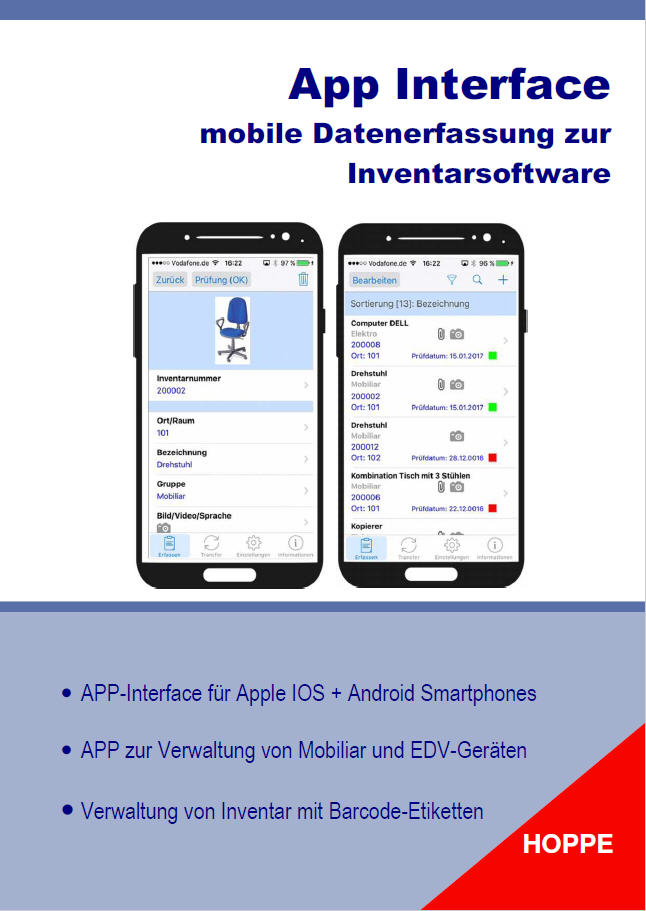 Handbuch APP Interface zur Inventarsoftware